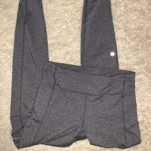 Lululemon grey running leggings size 8